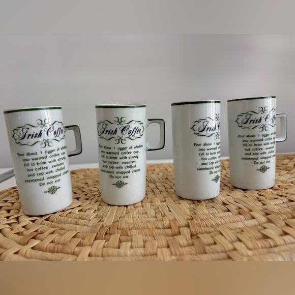 Other - Set of 4 Irish Coffee mugs